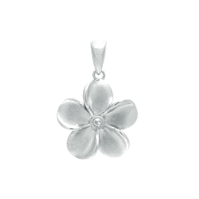 A silver flower is shown with its petals.